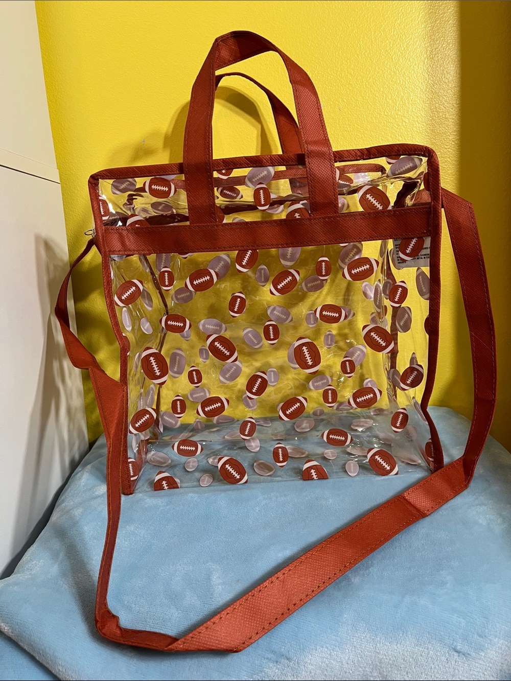 NEW Football Game Day Clear Tote